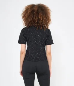 T-shirt con strass